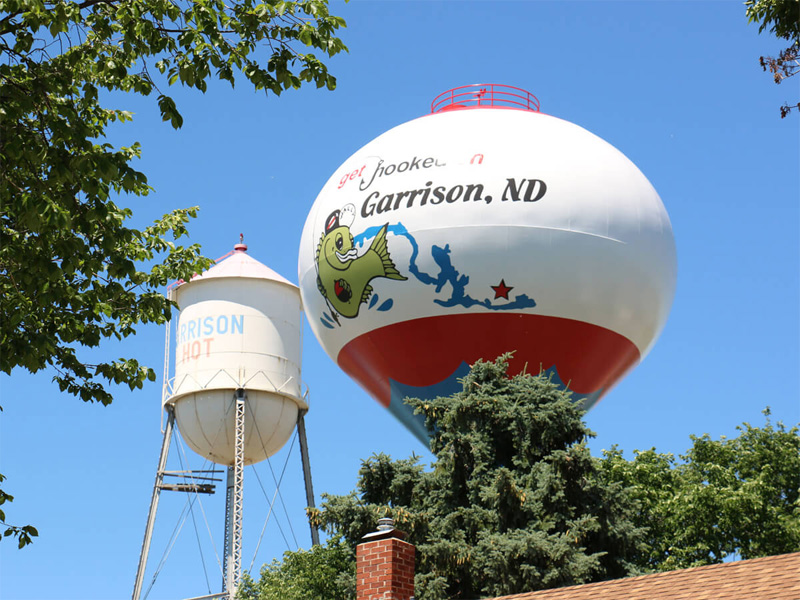 Water Tower in Garrison North Dakota