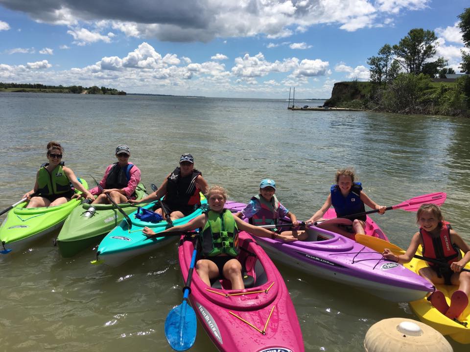 Group of people kayaking