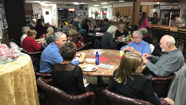 People Gathered in the club house