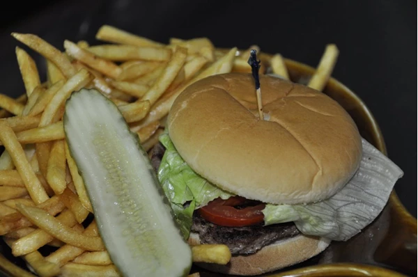 Hamburger and Fries