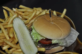 Hamburger and Fries